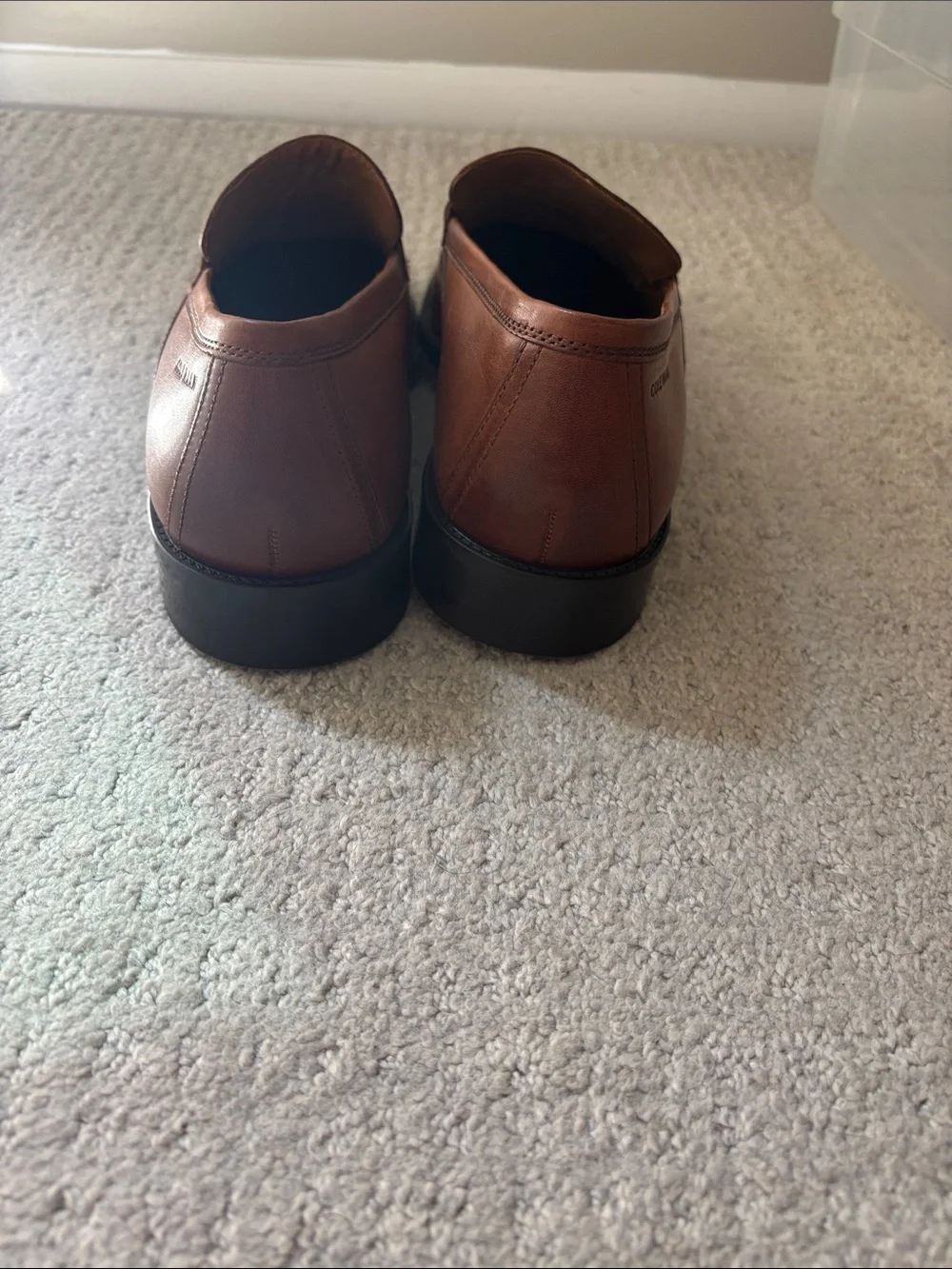 Cole Haan Men’s Cognac Leather Penny Loafers